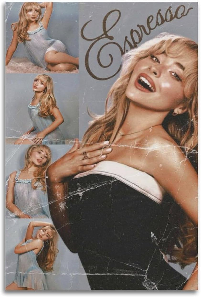 Wall Art Sabrina Music Carpenter Canvas Art Poster Poster Canvas Painting Wall Art Picture Home Decor Print for Bedroom Living Room Dorm Study Bar Office 12X18Inch(30X45Cm) image number 1