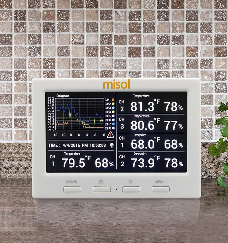 MISOL Wireless Weather Station with 5 Sensors, 5 Channels, Color Screen, Data Logger, Connect to PC image number 6