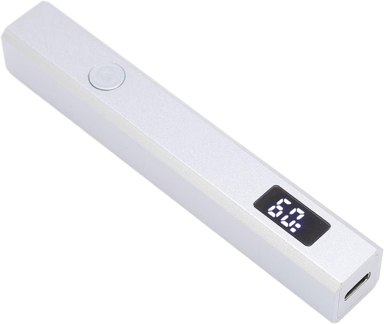 Handheld Nail Lamp, 3W USB Rechargeable Fast Drying Portable Miniature Nail Dryer Flash Lamp for Rhinestone Glue, Light for Gel, Art Tools for Home DIY Manicure image number 5