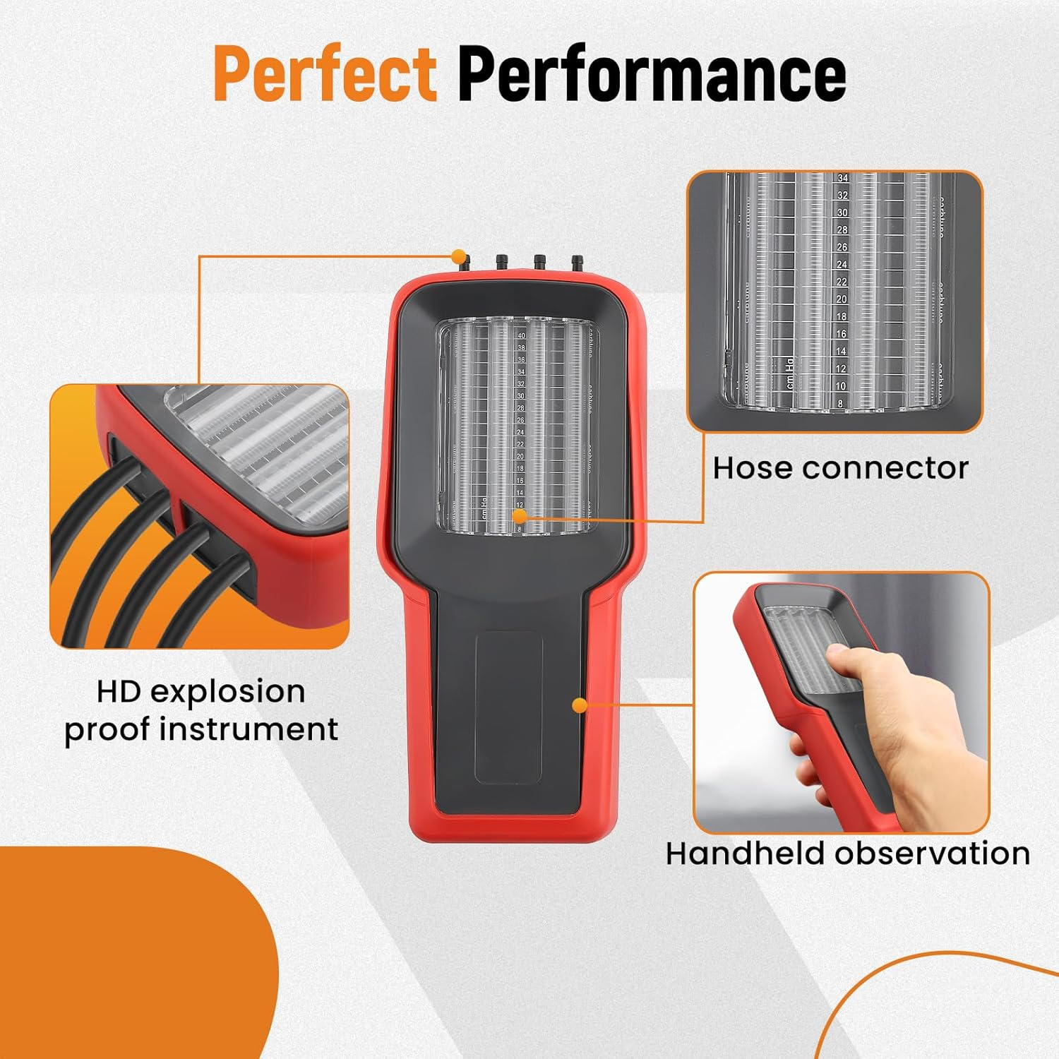 Maxpeedingrods Universal 4-Cylinder 3-Cylinder 2-Cylinder Carburetor Synchronizer for Motorcycle, Carb Balancer Synchronization Gauge image number 5