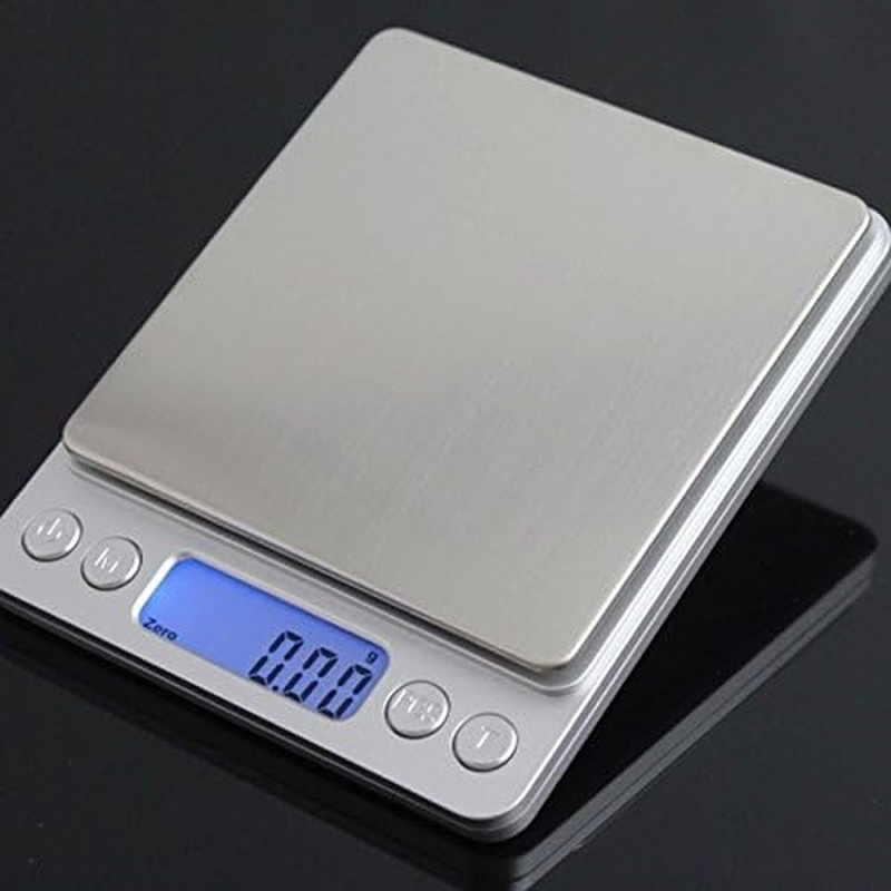 Digital LCD Electronic Scale Kitchen Food Balance Weight Postal Scales 3Kg (0.1G) / 500G (0.01G) (3Kg) image number 1