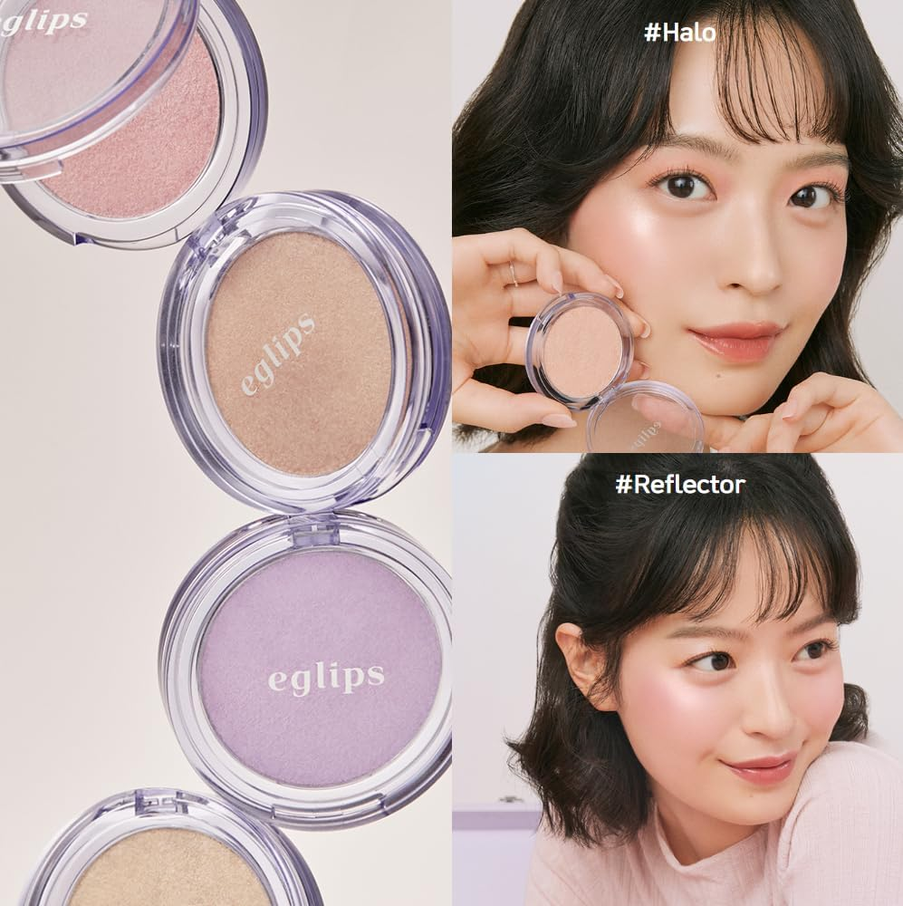 EGLIPS Everglow Highlighter - Radiant Glow Soft Jelly Texture Shimmer Powder Lightweight Longlasting Buildable & Blendable Smooth Silky Finish Daily Korean Face Makeup (04 PANORAMA, 5 Gram) - 02 Ever Beige image number 3