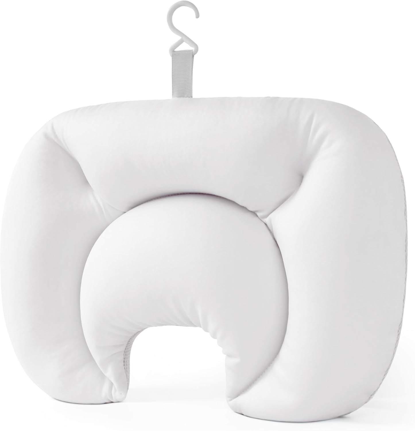 Sunlit Ultra Soft Bath Pillow for Tub, Bathtub Pillows for Head and Neck Support, Home Spa Pillows with Strong Suction Cups, Bubble Bath Accessories for Women, Relaxing Bath Products - White image number 5