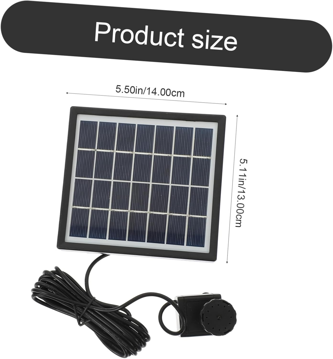 Solar Powered Pump Small Floating Fountain for Garden Decor Easy-Clean Solar Fountain Water Pump Automatic Operation without Battery Electricity