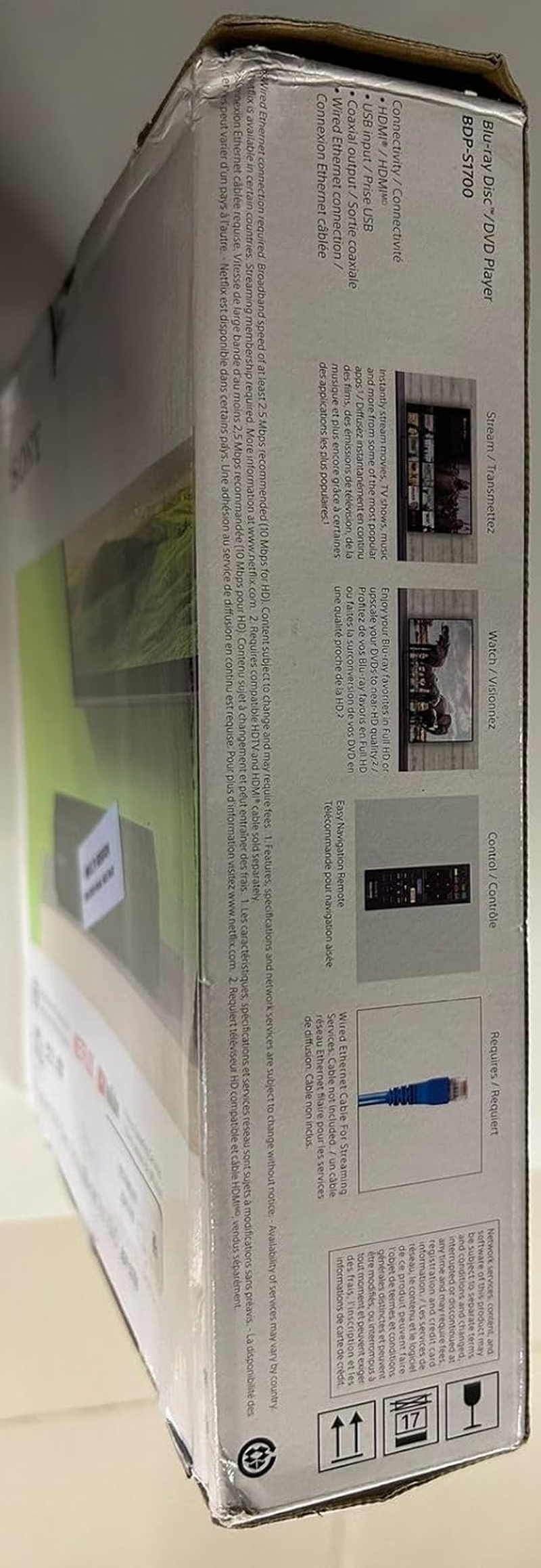 WGC Sony BDP-S1500 Region Free Blu Ray Player Pal/Ntsc Zone a B C Rigion 012345678 Will Play image number 5