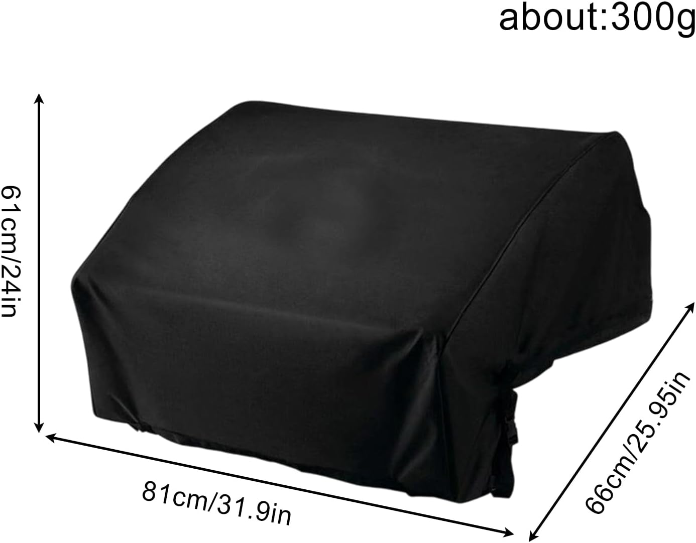 Built-In Grill Cover, Built-In Barbecue Grill Cover, Waterproof Elastic Protector for Outdoor Kitchen for Yard Garden Terrace Lawn image number 4