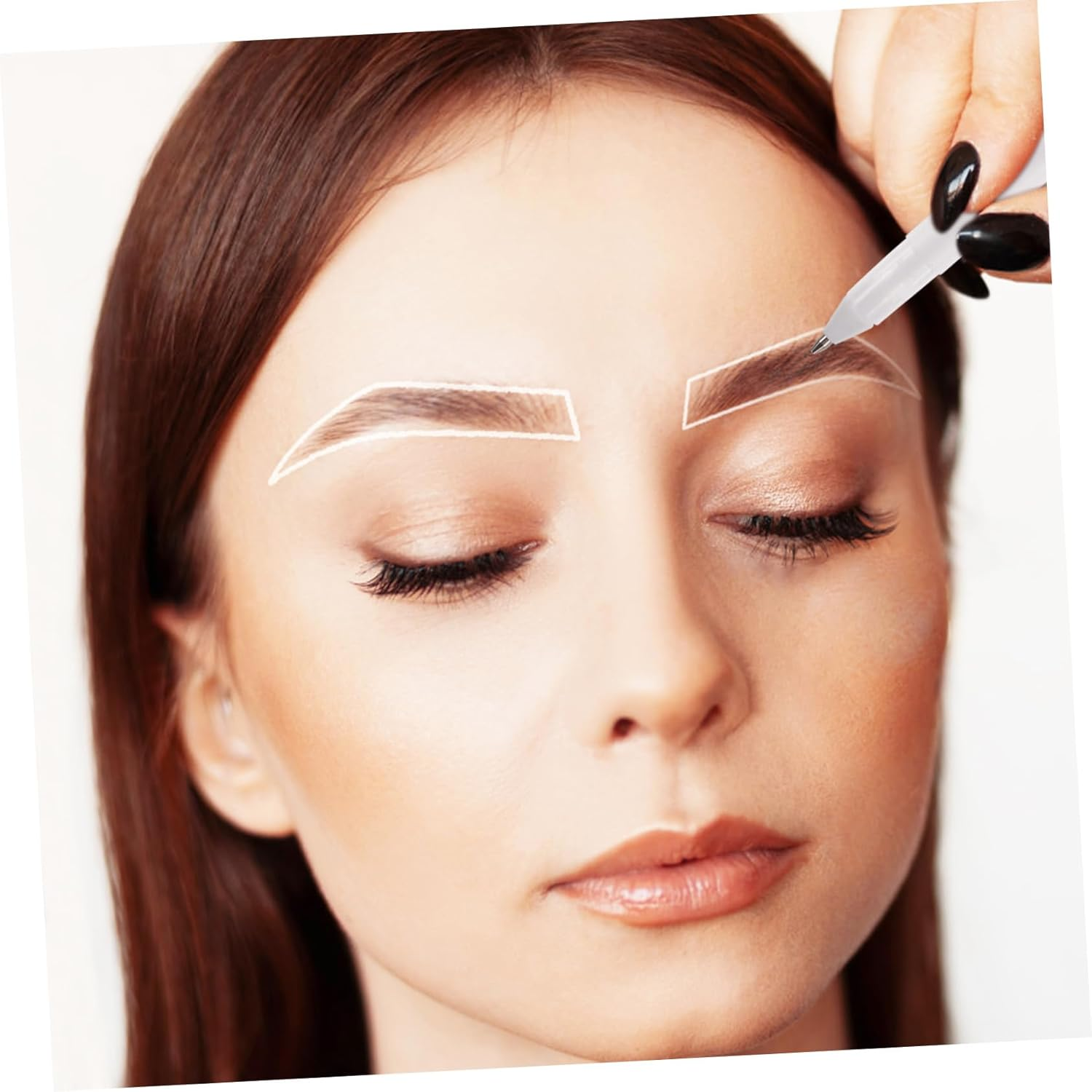 OATIPHO 5Pcs Microblading Pen Eyebrow Contouring Pen Brow Mapping Tone Markers image number 1