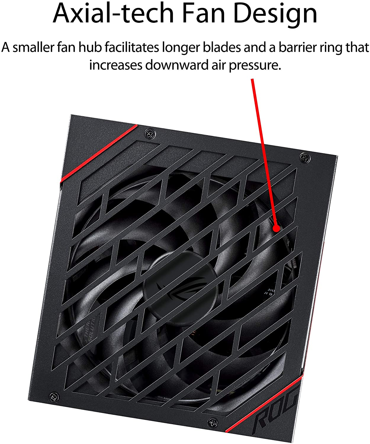 ASUS ROG Strix 1000W Gold PSU, Power Supply (ROG Heatsinks, Axial-Tech Fan Design, Dual Ball Fan Bearings, 0Db Technology, 80 plus Gold Certification, Fully Modular Cables, 10-Year Warranty) image number 4