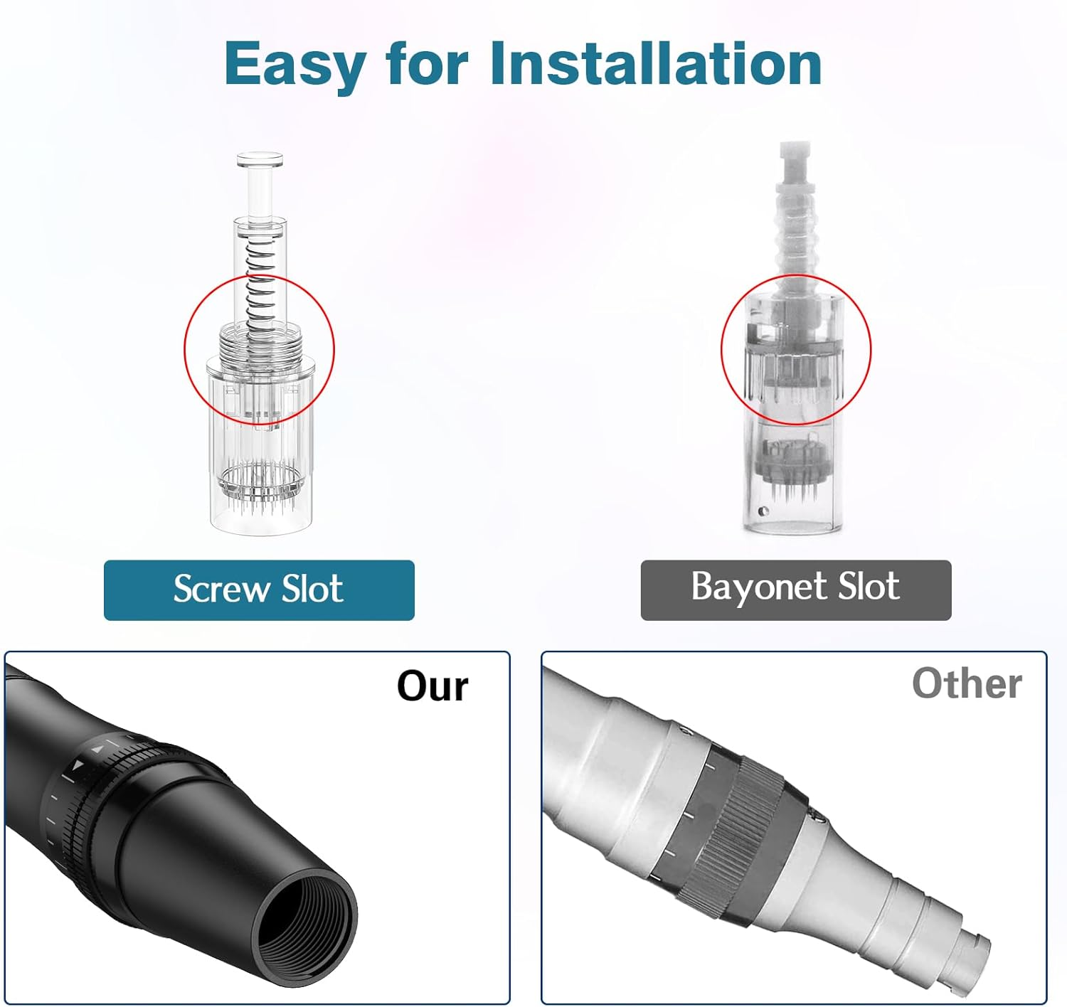 Microneedle Derma Roller Pen for Hair Beard Face Skin, Derma Pen Microneedling Pen for Women Men Home Use image number 3