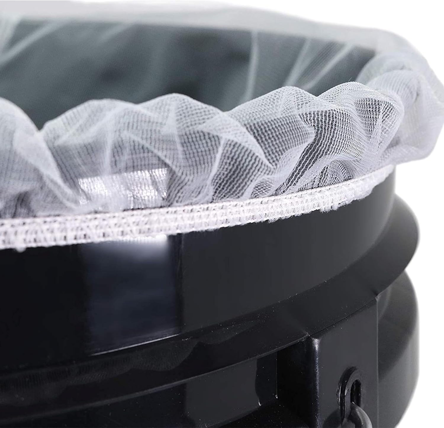 5 Pcs White Fine Mesh Paint Strainer Bags with Elastic Top - Heavy Duty Paint & Liquid Filter Bags for 5 Gallon Buckets - Ideal for Painting, Gardening & Industrial Filtration image number 6