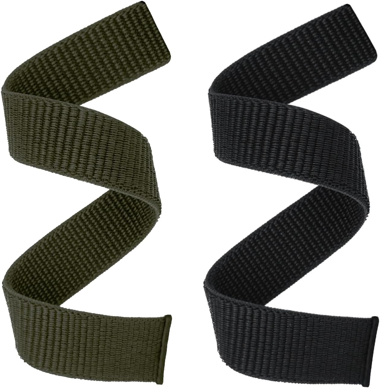 Abanen Hook and Loop Quick Dry Watch Band for Fenix 6/Fenix 5/ Fenix 7/EPIX 2, 22Mm Woven Nylon Ultralight Sport Wristband Strap for Garmin Epix Pro 47Mm,Instinct 2 Solar,Forerunner 955