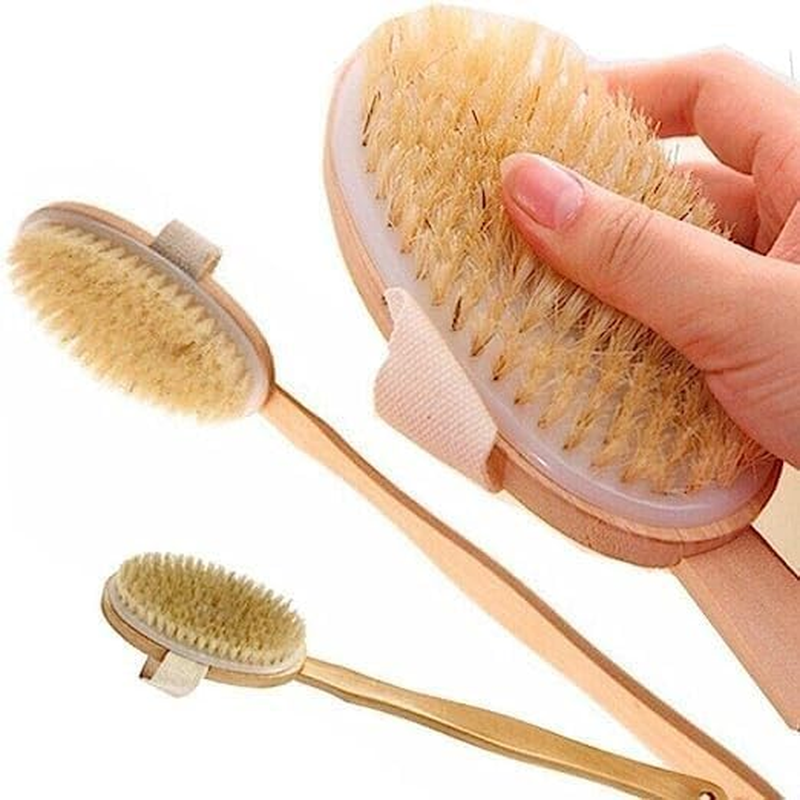 [2 PCS] LYLAC Bath Wooden Back Brush image number 2