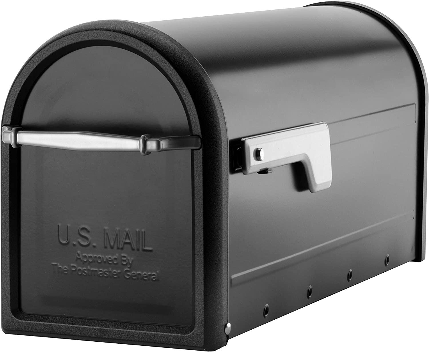 Architectural Mailboxes Chadwick Galvanized Steel Post Mount Mailbox, 8950B-10, Black, Medium Capacity image number 2