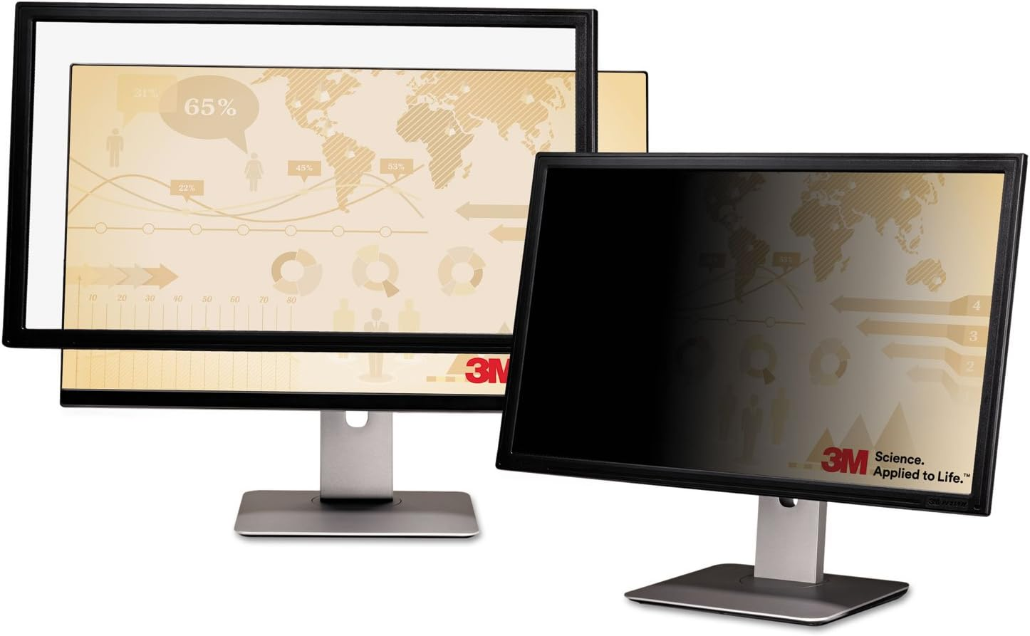 3M Framed Privacy Filter for 24.0" Widescreen Monitor (16:10 Aspect Ratio) PF240W1F