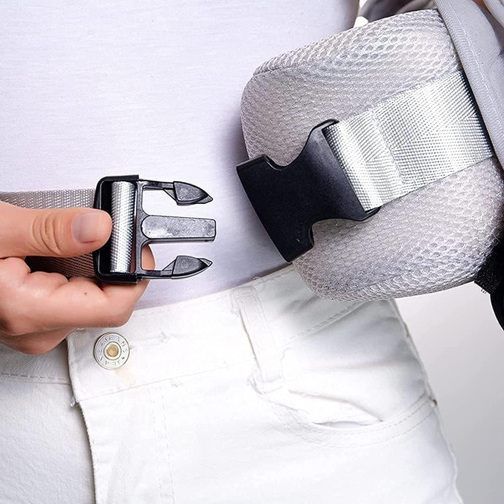 Arm Sling, Adjustable Shoulder Immobilizer for Injury Support, Rotator Cuff Sling Immobilizer Brace with Abduction Pillow Post-Op Shoulder Arm Brace, Universal (Gray) image number 5