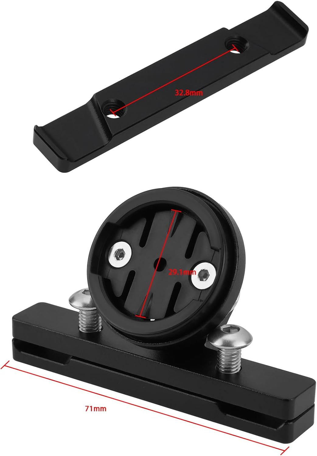 Create Idea 1Pc Bike Light Saddle Mount Aluminum Alloy Adjustable Bike Rear Light Racks Mount Compatible with Garmin Varia RTL515 RTL510 RVR315 Edge Explore (SWAT) image number 6