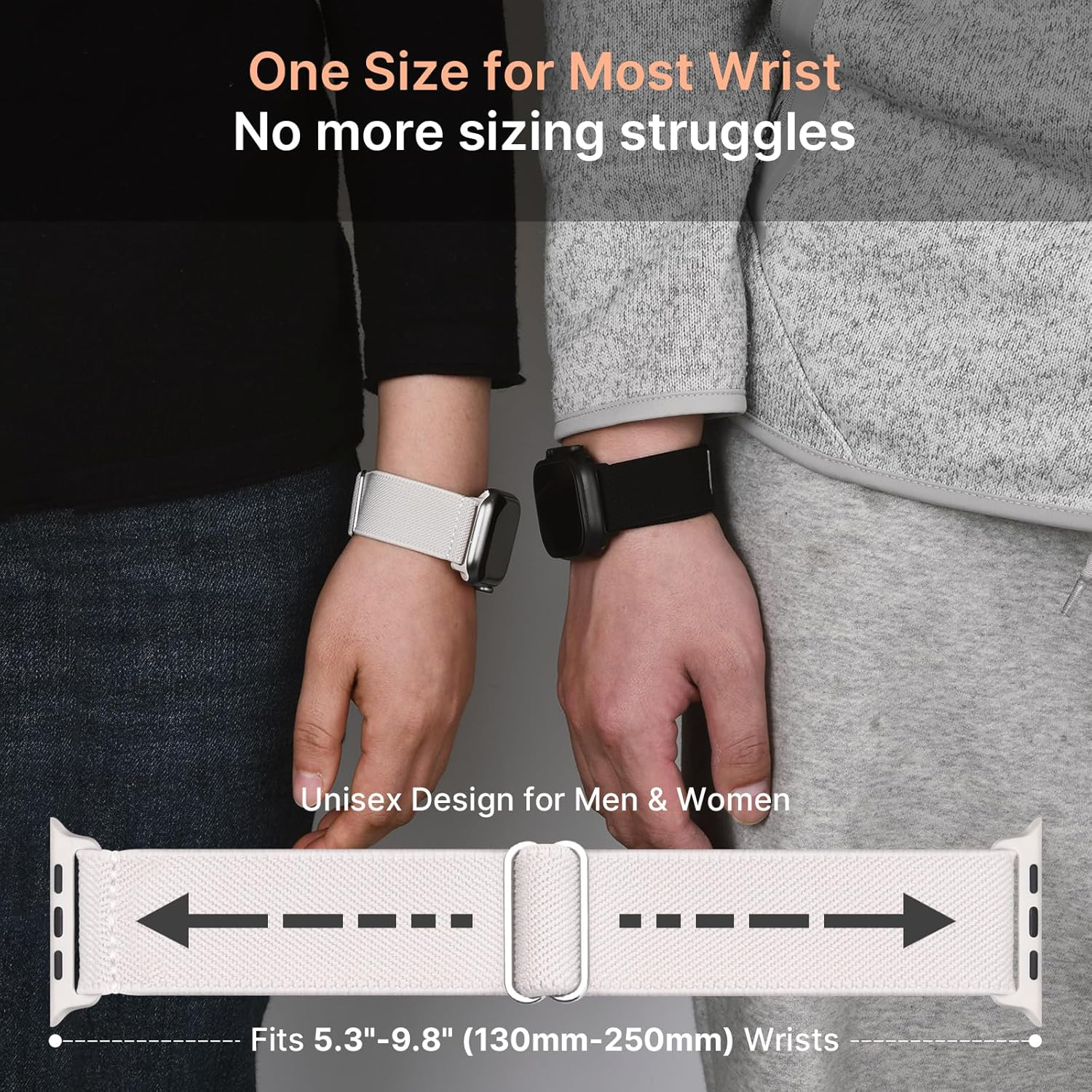 Fullmosa 4 Pack Nylon Strap Compatible with Apple Watch Band 42Mm 41Mm 40Mm 38Mm 49Mm 46Mm 45Mm 44Mm, Water-Resistant Durable Stretch Bands for Iwatch Series 11 10 9 8 7 6 5 4 3 2 1 Ultra SE image number 6