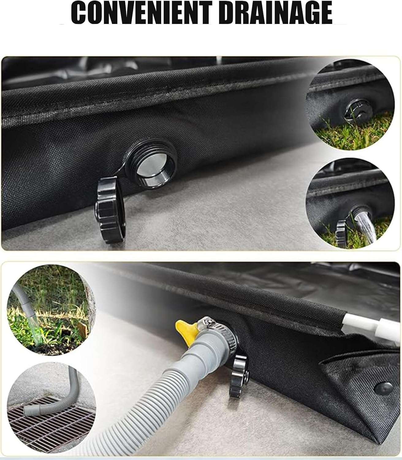 Portable Shower Pan,Foldable Shower Base & Basin Floor with Detachable Drain Pipe, Ideal for RV, Outdoor,Outdoor Camping Shower,Beach,Pet Bath image number 1