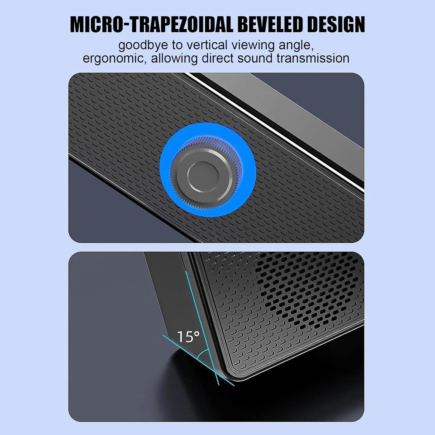 Tv Soundbar Speaker | Home Audio Speaker,Volume Boost Wireless Deep Bass Sound System for Tv Desktop Laptop Projector Computer Game image number 2