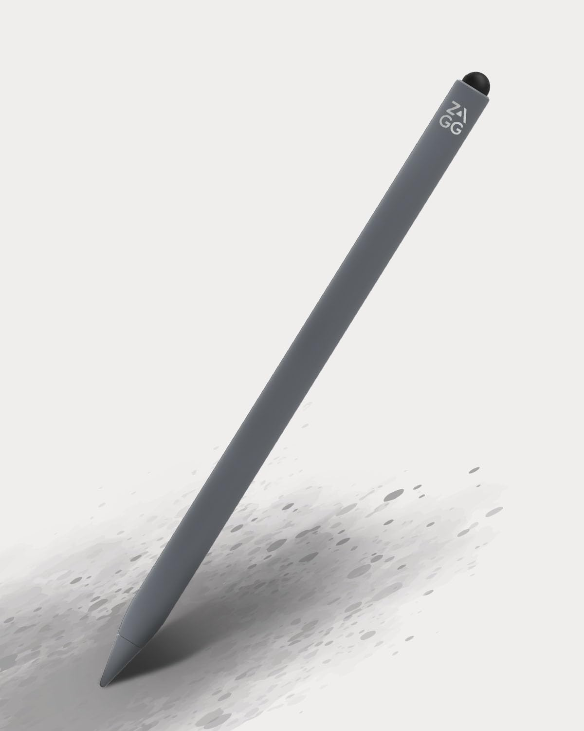 ZAGG Pro Stylus 2 with Active & Capacitive Tips, Palm Rejection, Tilt Recognition, Bluetooth Pairing, Compatible W/Ipad Pro 11/12.9 (3,4, & 5 Gen)/Air 10.9/Ipad 10.2/9.7/Mini 5/ Ipad Air (M2) - Gray