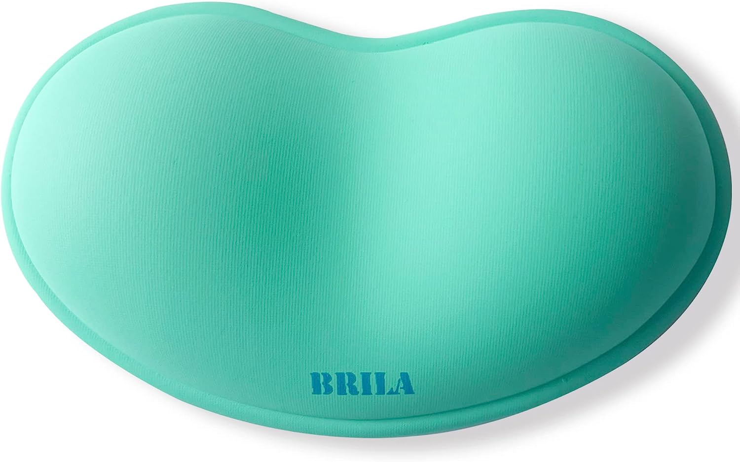 BRILA Ergonomic Silicone Mouse Wrist Rest, Cooling Silica Gel PU Leather Mouse Wrist Support Pad for Office Work and Laptop Computer Gaming