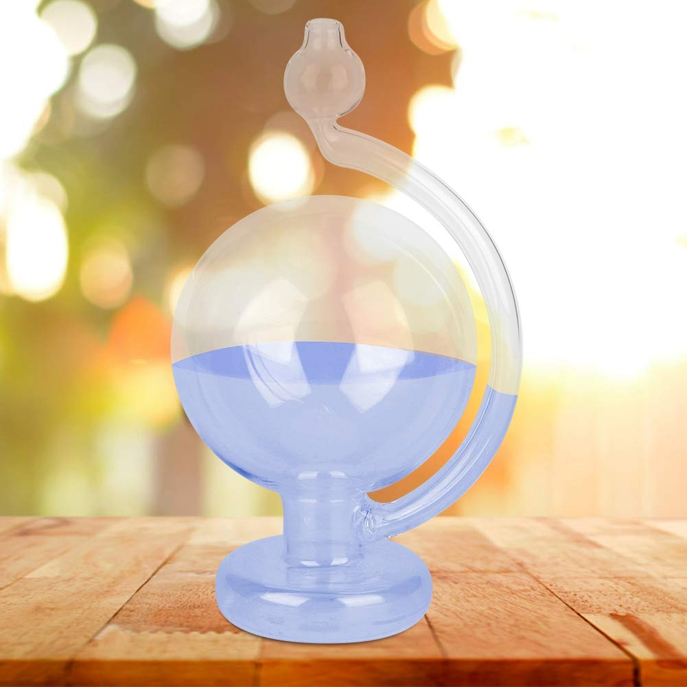 TOPINCN Durable Glass Weather Predictor Barometer for Home, Beautiful Weather Glass Decor in Blue image number 6
