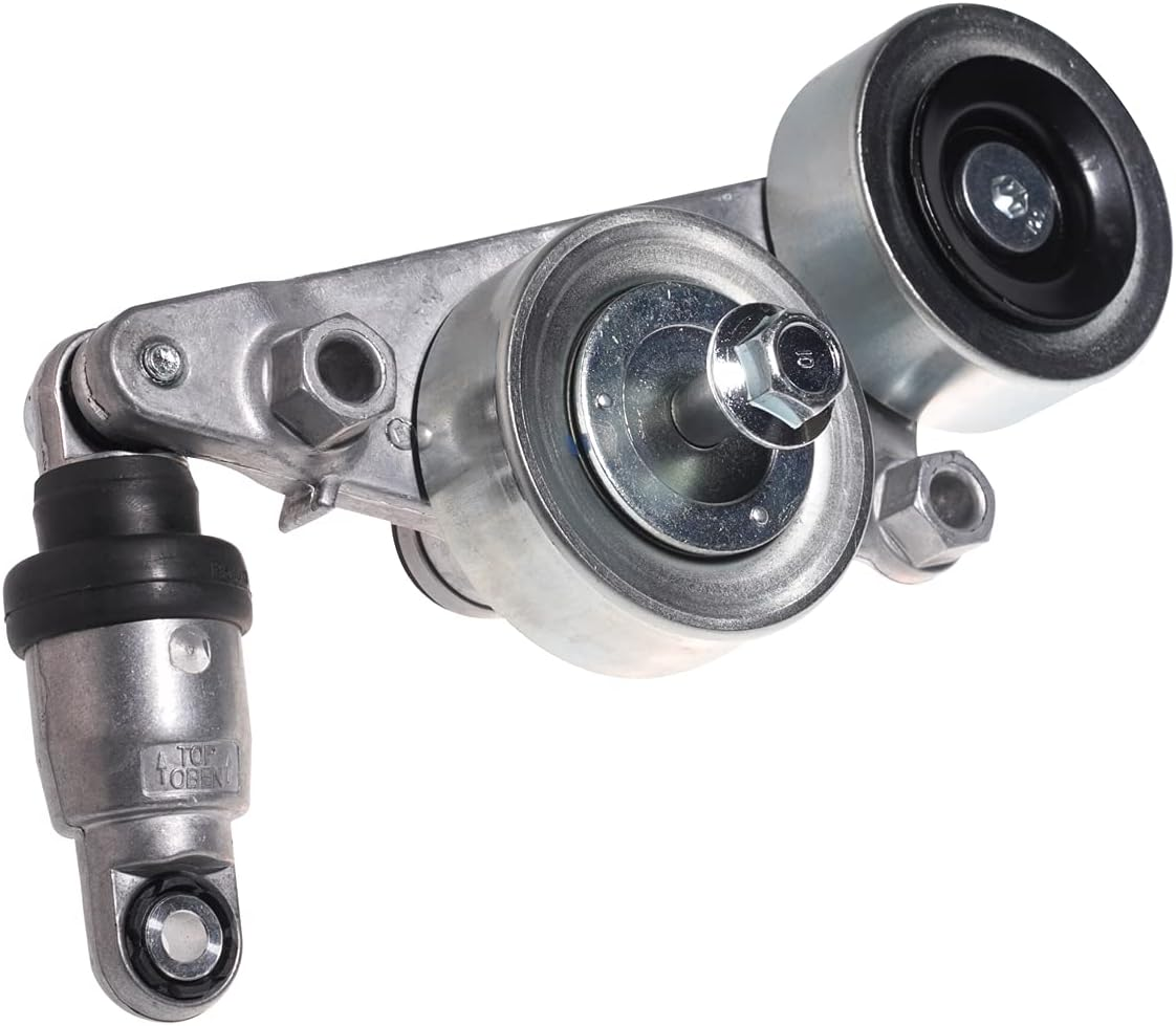 AUQDD 39092 Belt Tensioner and Pulley Assembly (For 3.5L V6) Fit for 08-10 Honda Accord (Automatic Transmission)/05-10 Odyssey (Ex-L,Touring;J35A7 Eng)/06-08 Honda Pilot (FWD;J35Z1 Eng)/09-11 Pilot image number 2