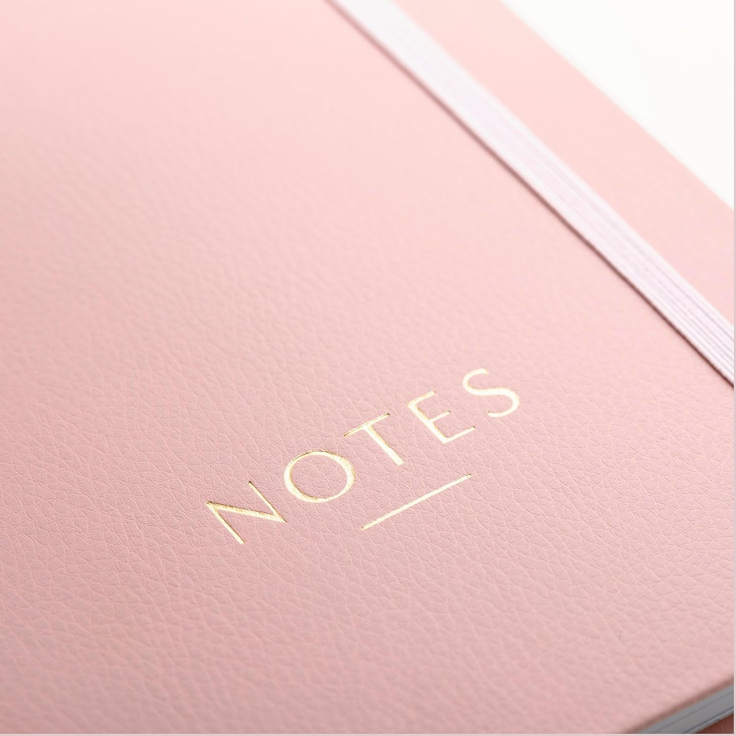 Busy B A5 Busy Life Notebook Pink Faux Leather Cover - Perfect for Students, Teachers, Work & More with Lined Pages, Undated Month Planners, Stickers, Storage Pocket & Elastic Closure - Blue Marble image number 2