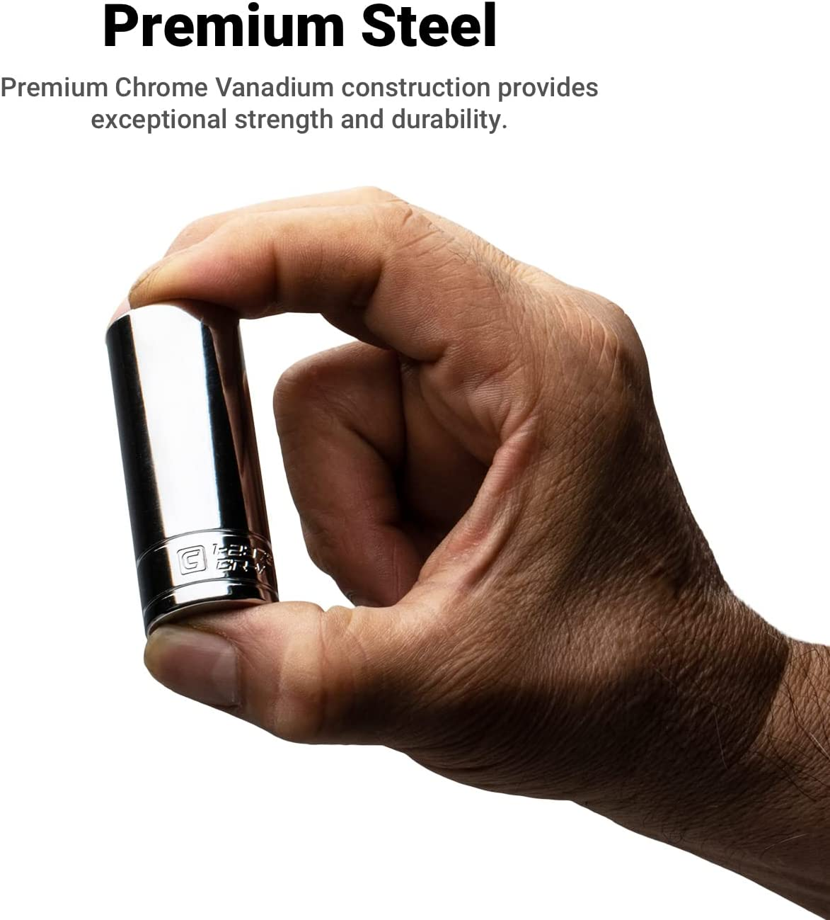 Capri Tools 3/8 In. Drive Shallow and Deep Chrome Socket Set, 6-Point, 5/16 to 1 In, 24-Piece image number 5