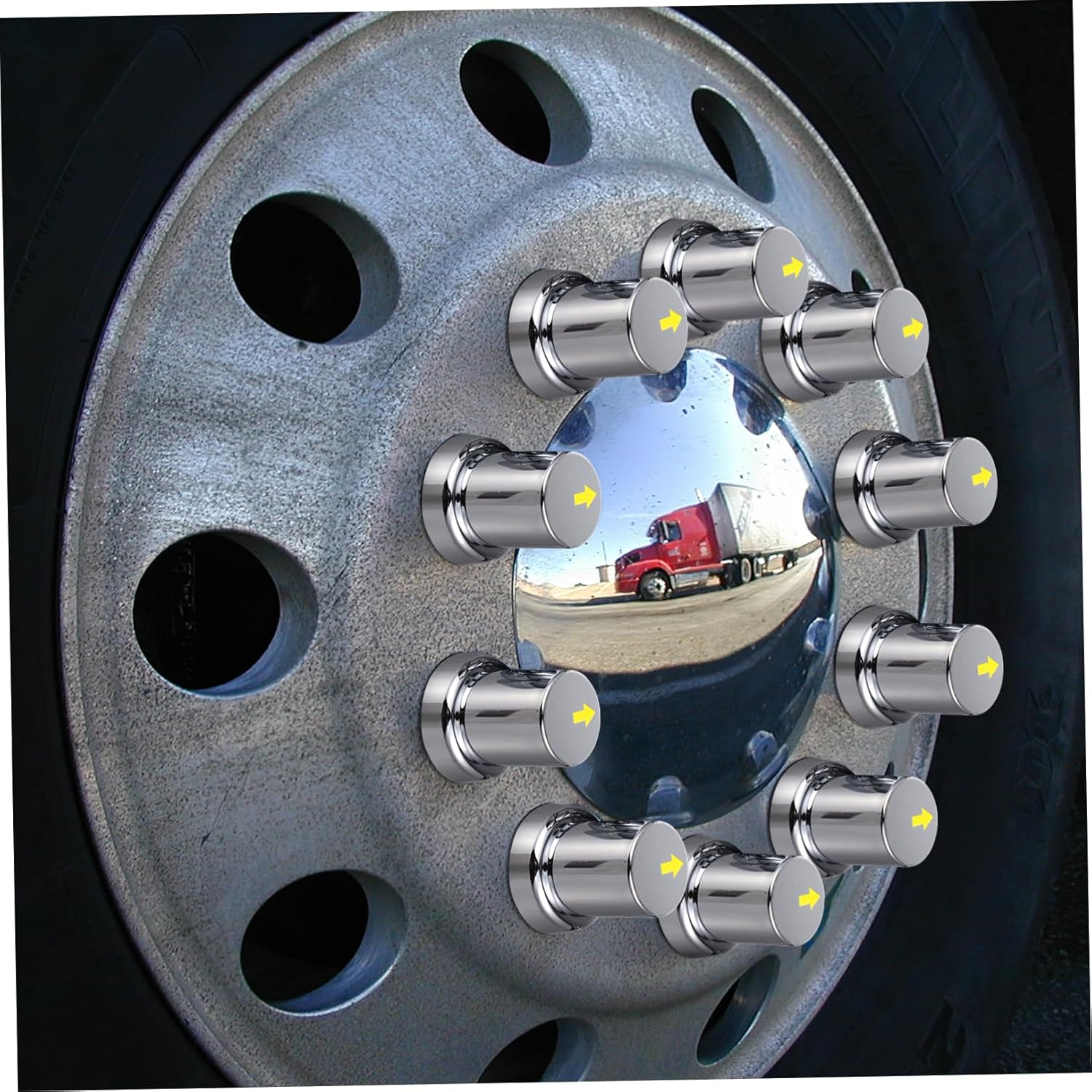 20Pcs Wheel Nut Caps for Trucks Trailers Protect Lug Nuts from Damage Easy Installation Wheel Hub Accessory image number 3