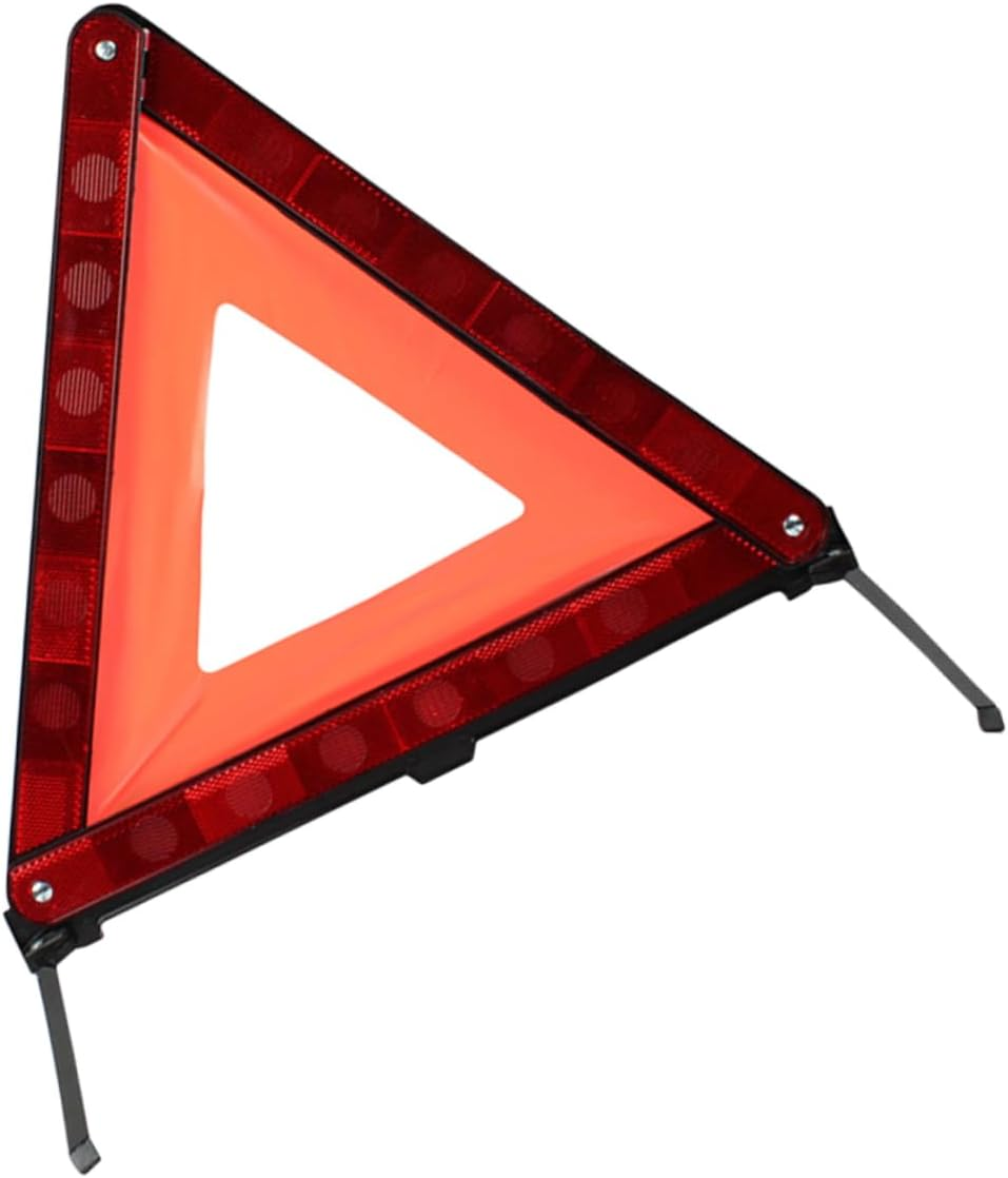 Reflective Triangle Warning Sign for Road Safety Emergency Roadside Warning Triangle Kit Portable Red Safety Sign for Vehicles for Car Breakdowns and Accidents image number 3