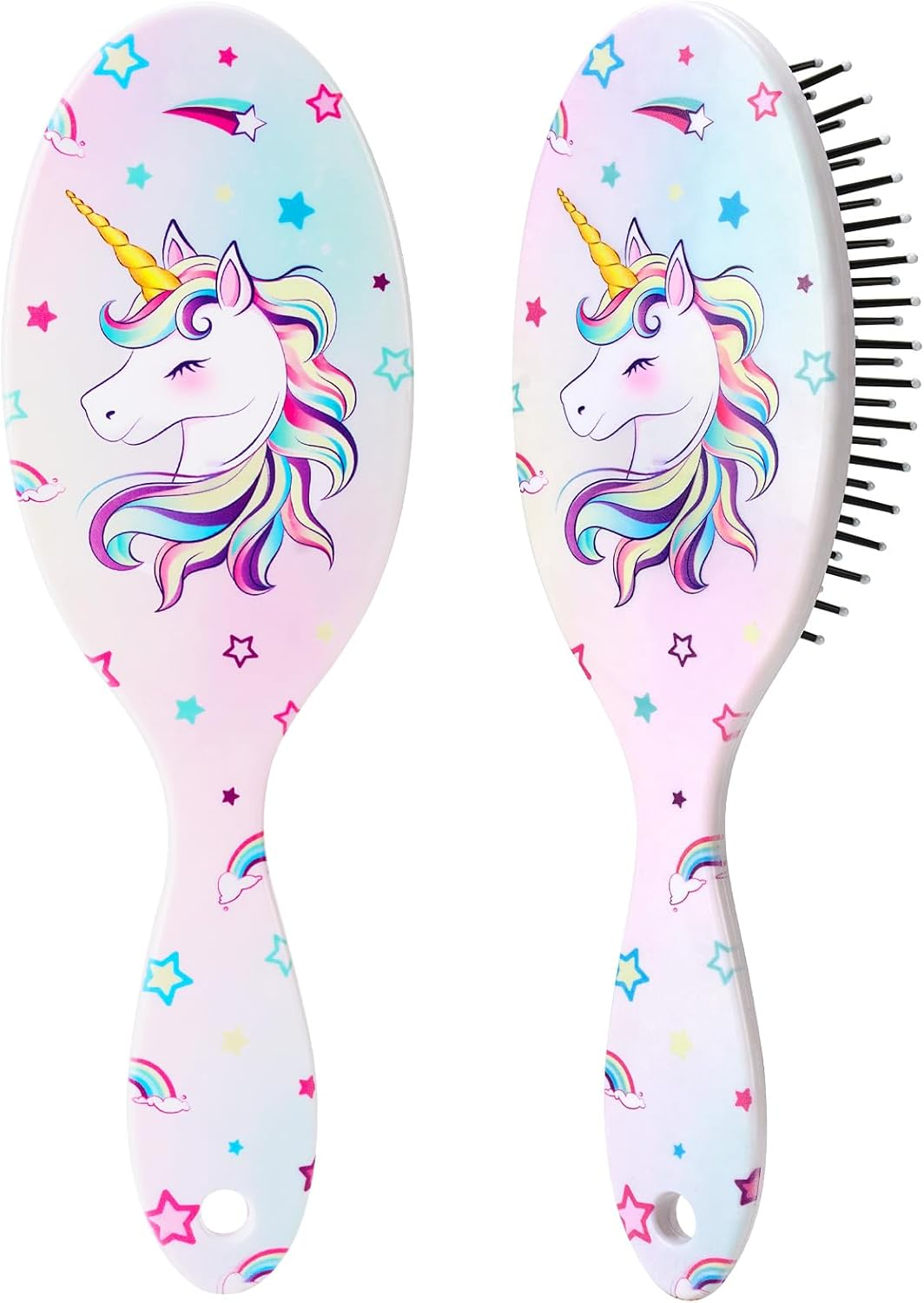 Unicorn Hair Brush for Toddlers - Suitable for Dry & Wet, Curly, Thick & All Hair Types, Perfect for Girls and Kids