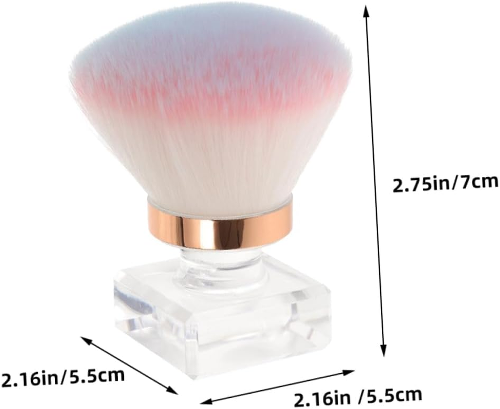 BESTYASH 2Pcs Nail Cleaning Brush Ergonomic Dust Brush for Manicure Pedicure Versatile Nail Scrubber for Fingernails Toenails