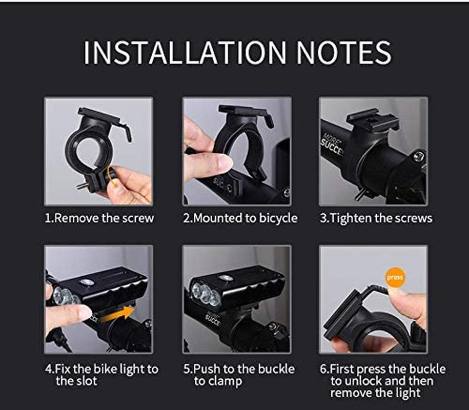 Hakea Super Bright Headlight -1000 Lumens USB Rechargeable Front Bike Light - 2400Mah Battery Bicycle Light - Flashlight with 3 Modes - Waterproof Cycle Light - 360 Rotatable - Portable Phone Charger image number 2