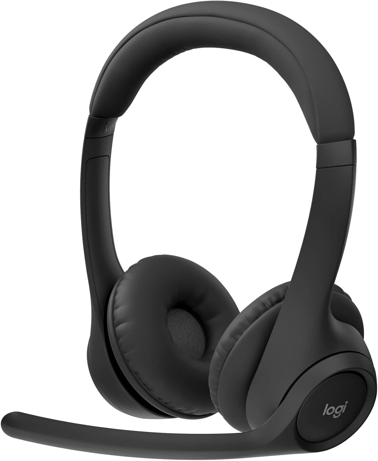 Logitech Zone 300 Wireless Bluetooth Headset with Noise-Canceling Microphone, Compatible with Windows, Mac, Chrome, Linux, Ios, Ipados, Android &ndash; Graphite