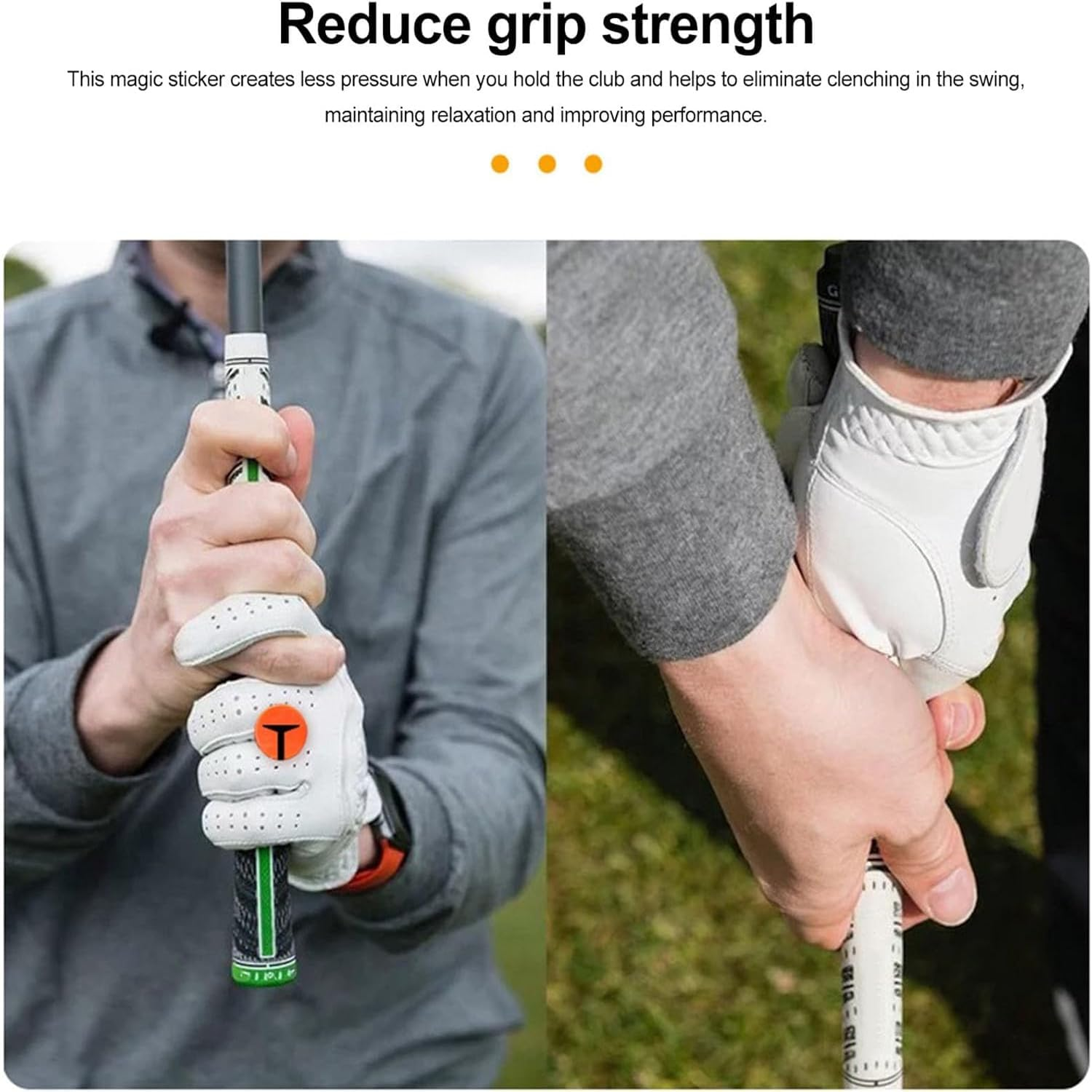 Golf Grip Trainer, T- Grip Golf Golf Club Training Aid, Comfortable Grip Pad for Swing Practice, Golf Training Aid for Men, Golf Accessories