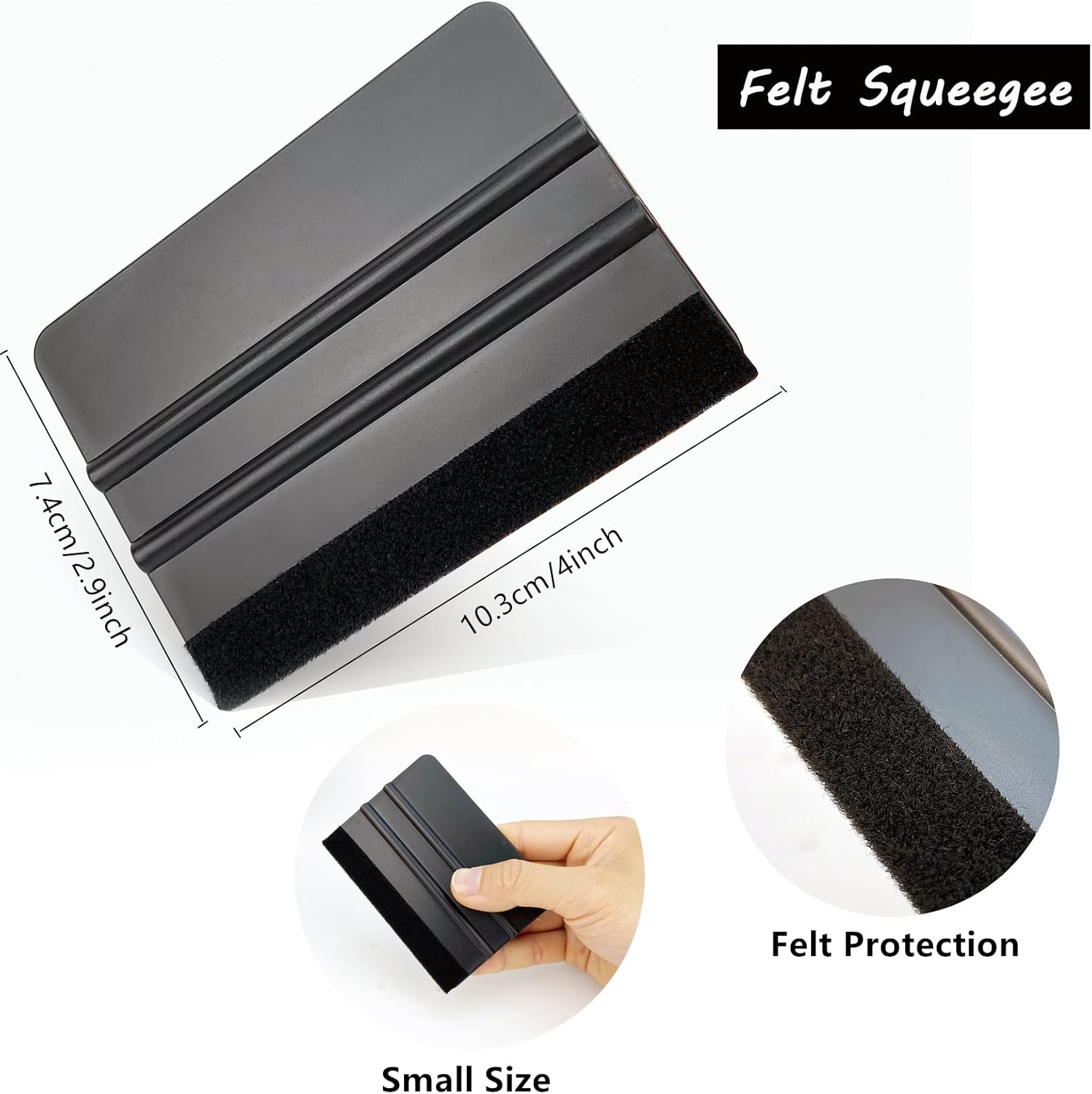 Umaki Vinyl Wrap Kit with Felt Squeegee, Craft Knife & 5Piece Blades and Micro Squeegee, Professional Window Film Tinting Tools for Glass Film, Paint Film image number 2