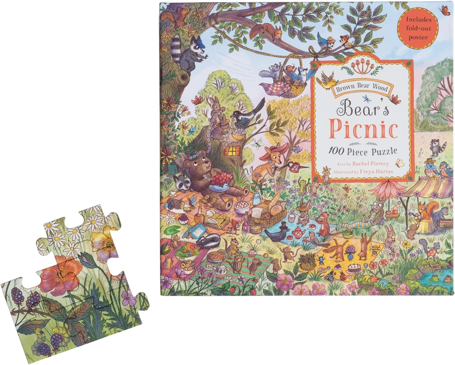 Bear'S Picnic Puzzle: a Magical Woodland (100-Piece Puzzle) image number 5