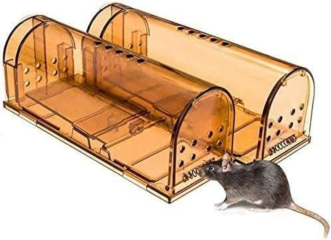 Humane Mouse Trap 2 Pack, Live Mice Trap, Reusable Indoor and outside Mouse Traps, Kids/Pets Safe, Easy to Set image number 6