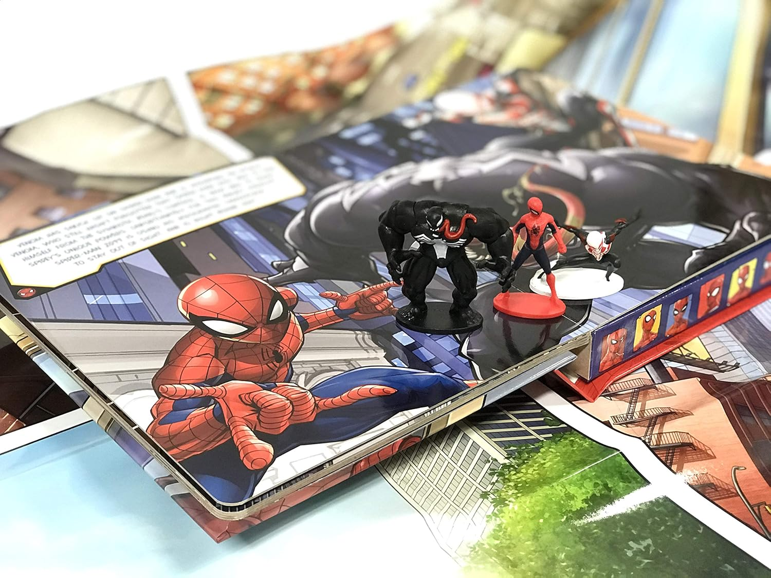 Marvel Spider-Man My Busy Books - Storybook, 10 Figurines, Playmat: with Storybook, 10 Figurines and a Playmat