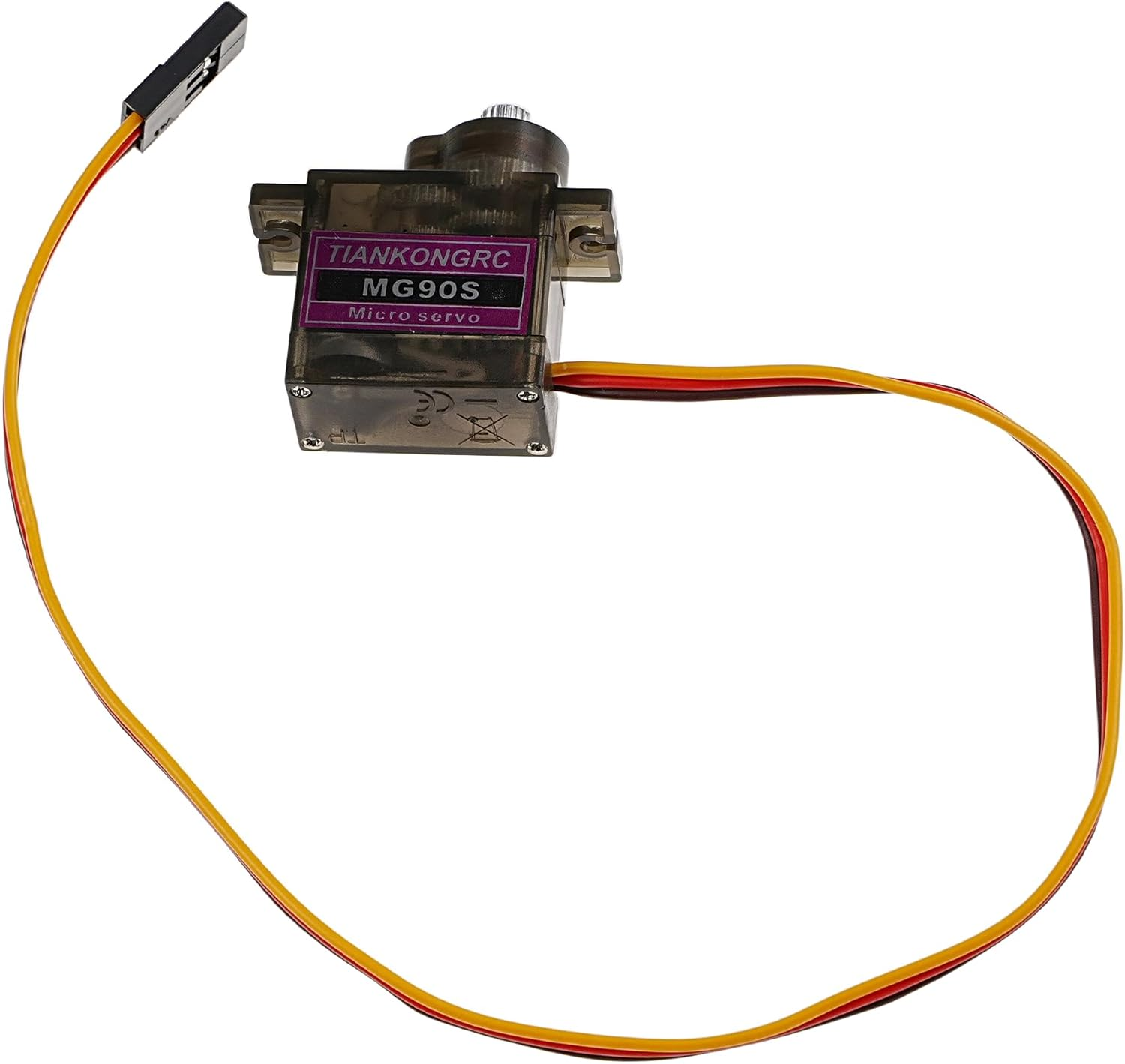 2Pcs MG90S Miniature High-Speed Servo Motor 180 &deg; Rotating Mini Metal Gear Motor Kit for RC Automotive Robot Helicopter Arduino Project(2Pcs MG90S) image number 1