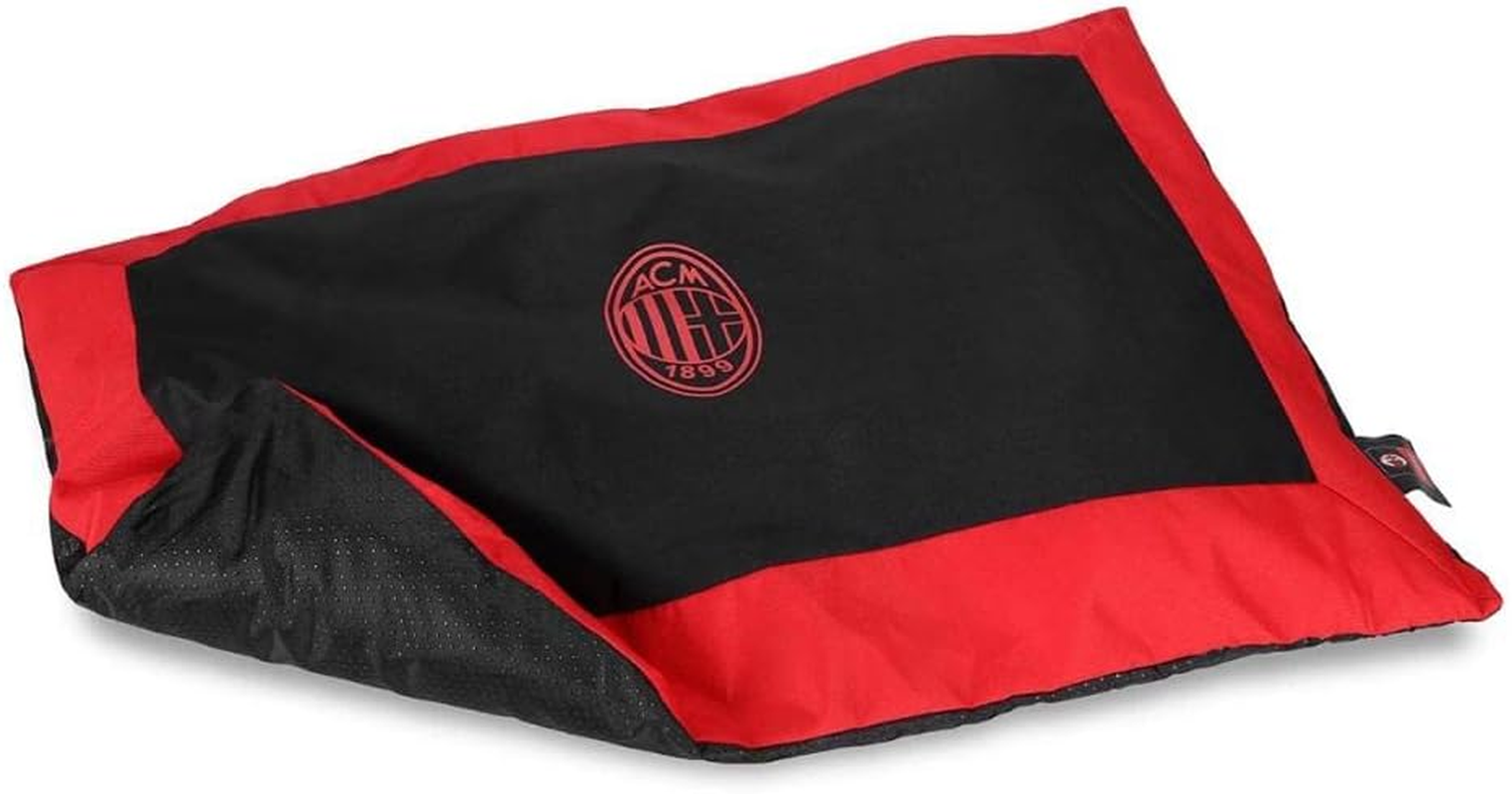 AC Milan Unisex Adulto Petpilacmilanmed Cushion for Dog/Cat Bed AC Milan Official Product Nero M