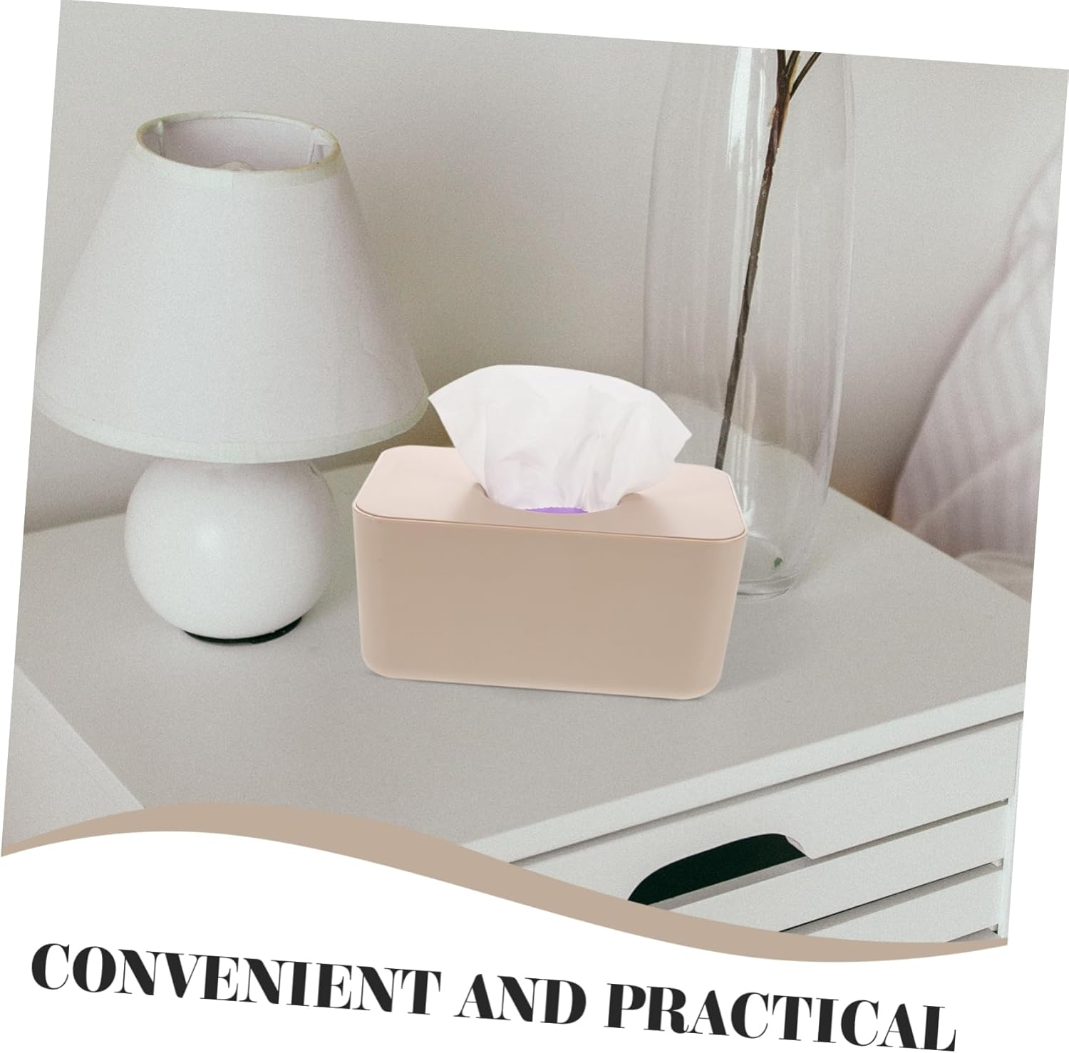 Ciieeo Silicone Wet Tissue Box Lid Rectangular Tissue Box Holder for Cleaning Products for Diaper Wipe Holders for Desktop image number 4