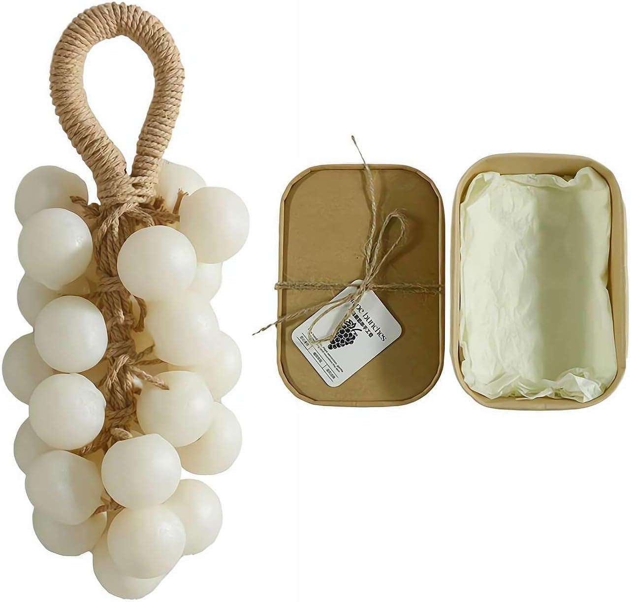 Handmade Crystal Grape Soap on a Rope, Moisturizing Essential Oil Soap for Hand, Face & Body, Decorative for Women & Men, Long Lasting Fragrance Gift (3) image number 5