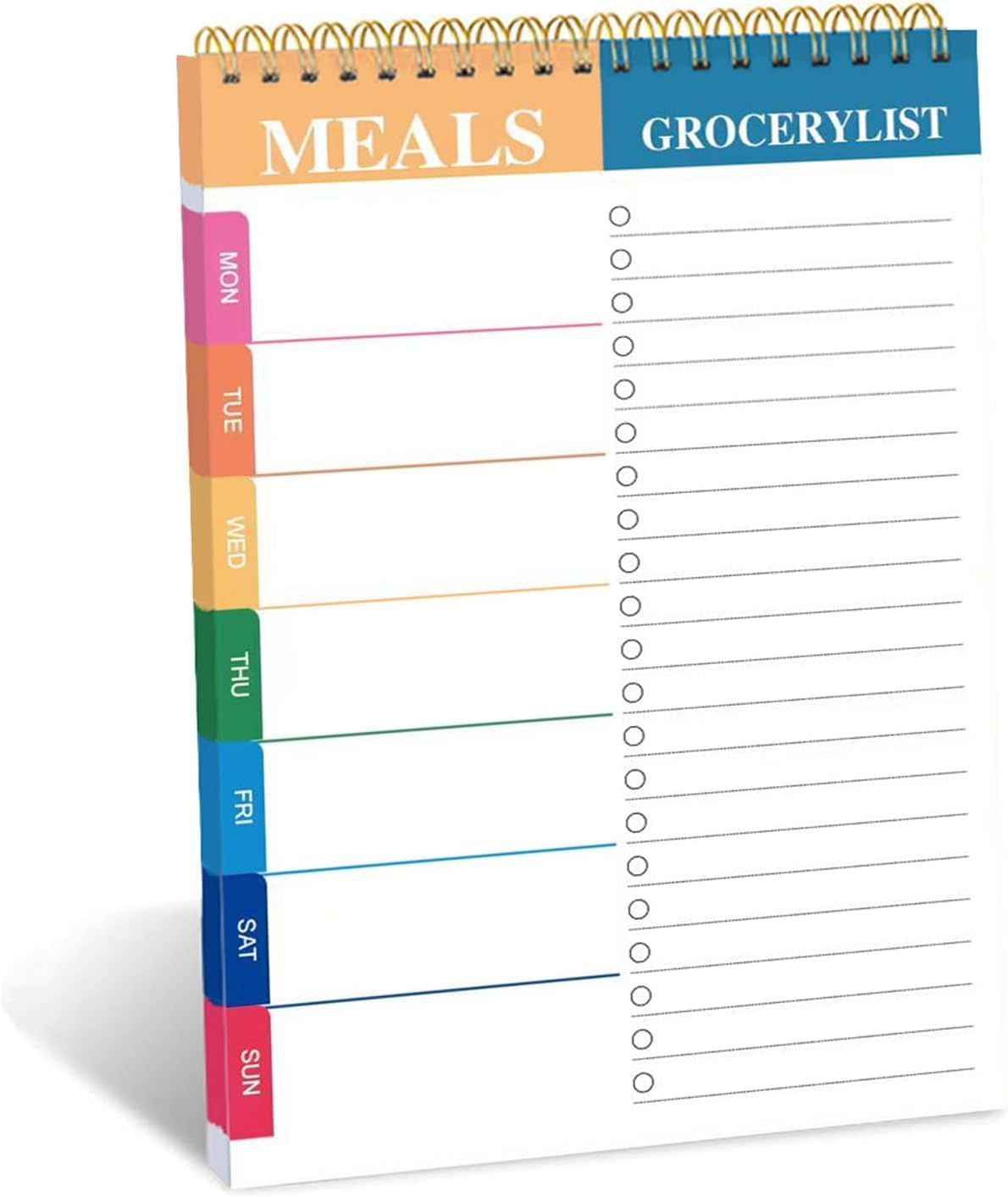 PQCLXUYA Weekly Meal Planner and Grocery List,Grocery Shopping List Notepad,50 Undated Sheets Planning Memo Note Pad for Organized Daily Menu, Tear-Off Notepad for Convenient Shopping（8.46 X 5.59 Inch） image number 6