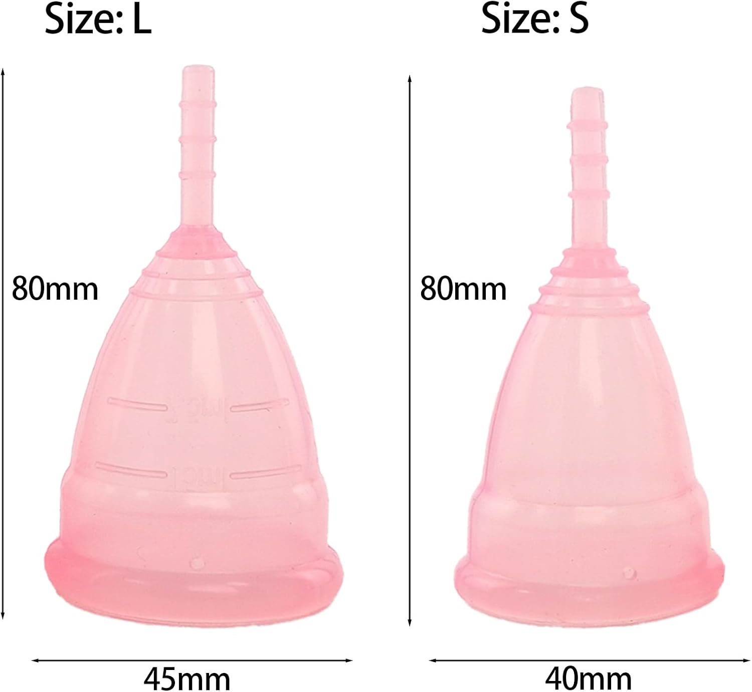 Menstrual Cup Ergonomic Design with Medical Grade Silicone Period Cup| Non-Toxic & Odorless | Reusable | Sanitary Pad Alternative | Comfortable Period Solution | Ideal for Sports, Swimming, Travel, and Social Events image number 5