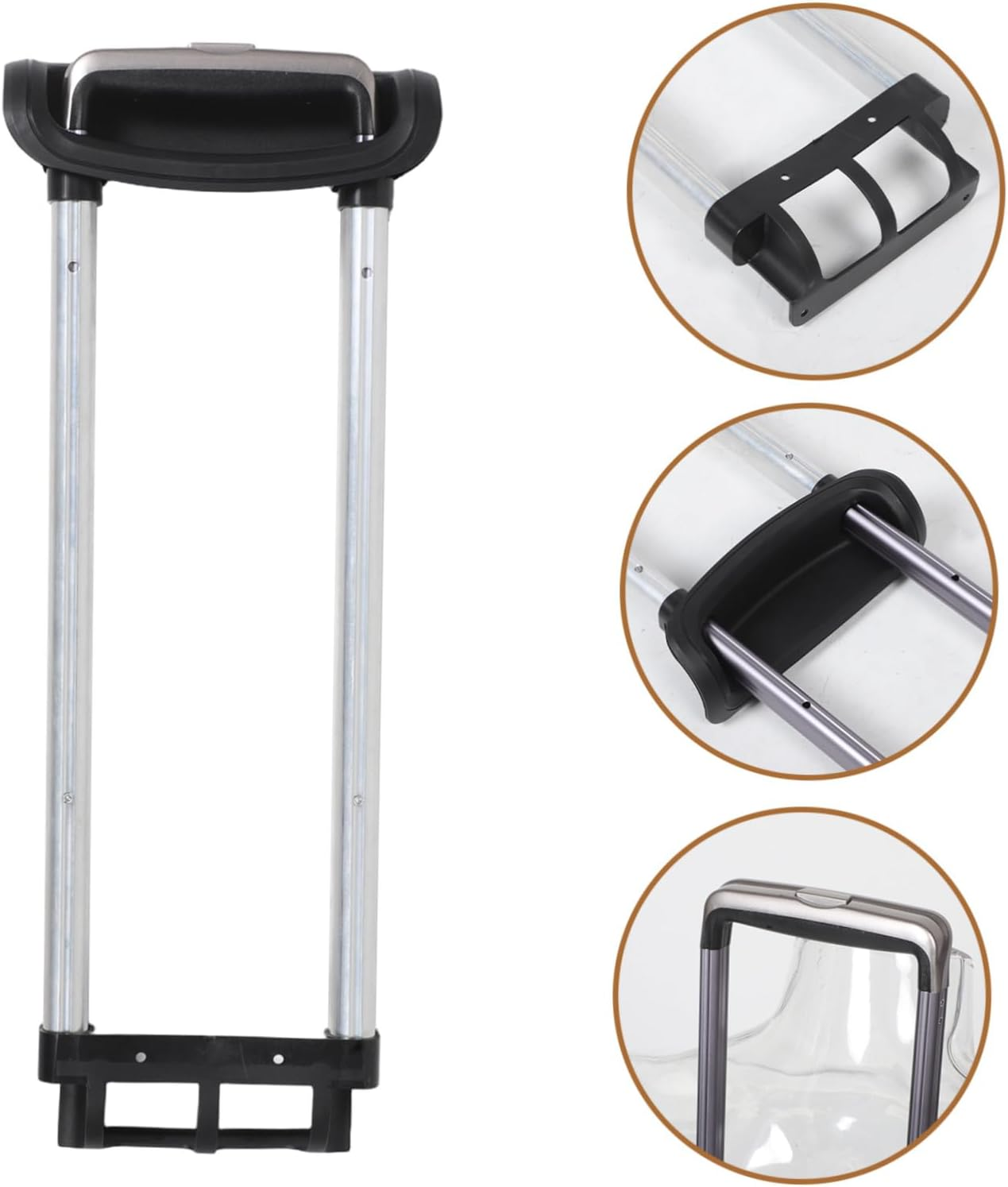 POPETPOP Travel Suitcase Telescopic Handle Aluminum Alloy Luggage Replacement Pull Rod Internal Trolley Extendable Handle Part for Repair for Travel image number 3