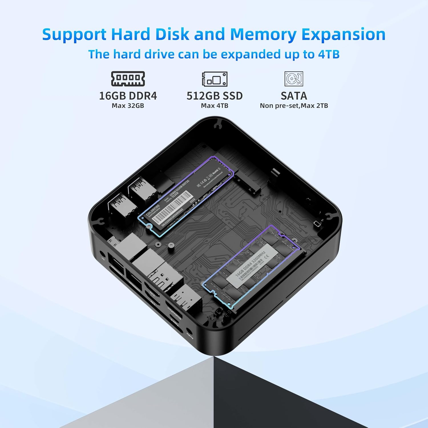Dreamquest Mini PC Intel Twin Lake N150 (Up to 3.6Ghz) 16GB DDR4 RAM 512GB Pcie M.2 SSD Mini Desktop Computer 4K Uhd/Wifi 5/Usb3.1/Bt5.0/Micro PC for Home & Business