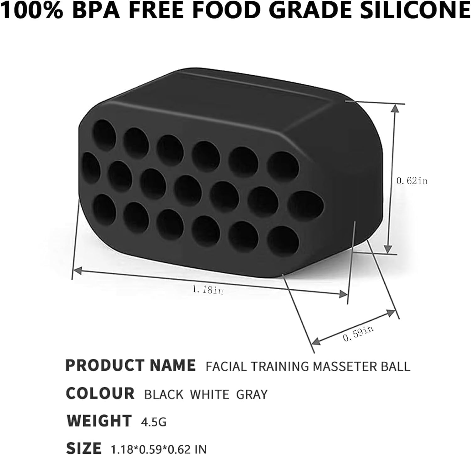 MOLANLY Jawline Exerciser 3 Resistance Levels (6 Pcs) BPA Free Silicone Jaw Trainer Jaw Exerciser & Jaw Exerciser Shaper for Beginner, Intermediate & Advanced Users image number 1