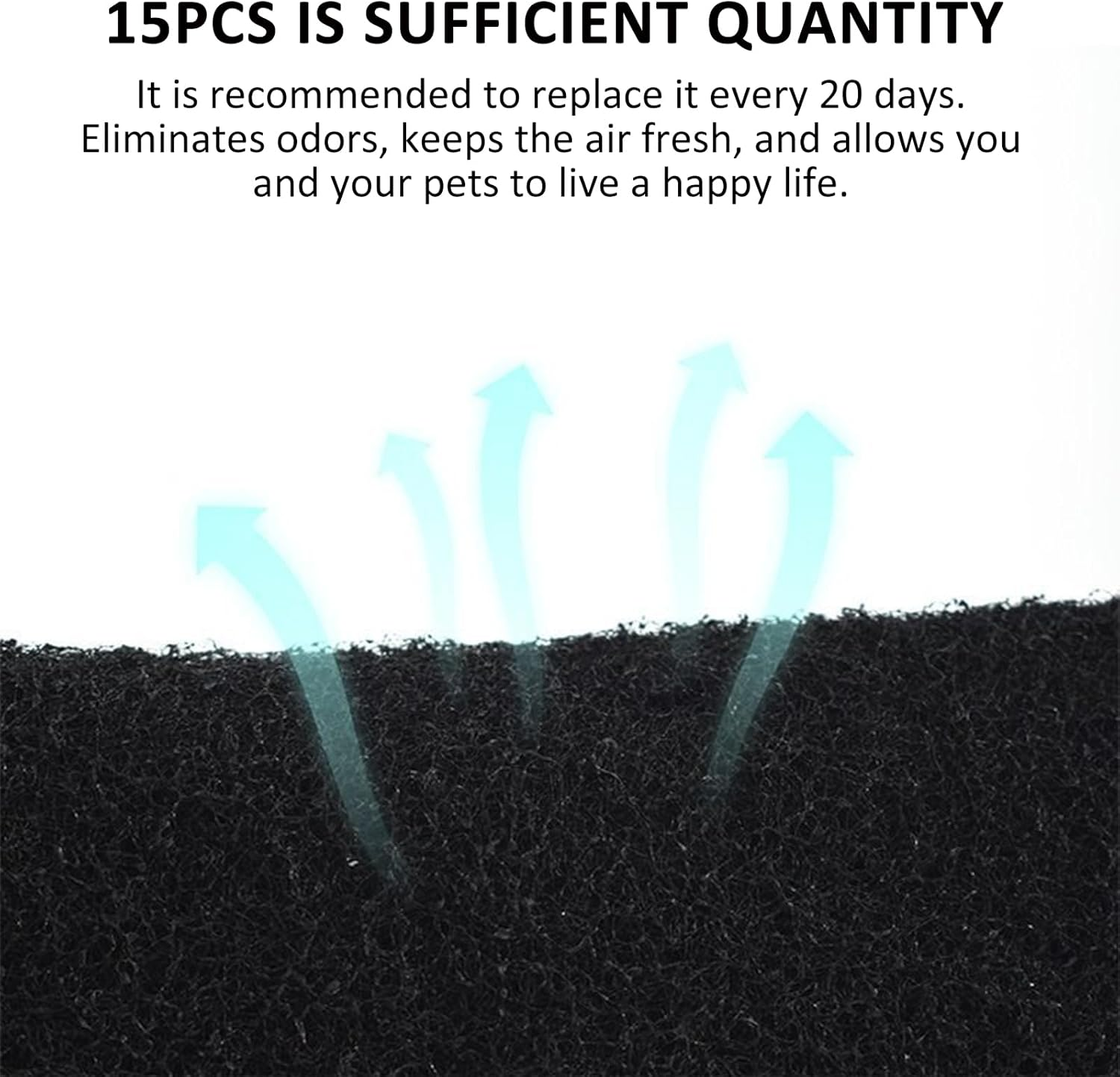 Activated Carbon Filter Cat Litter Tray, Cat Litter Tray Container Replacement Filter, Cat Litter Tray Carbon Filter, anti Odour Filter for Cat Litter, with Cat Litter Scoop, for Cat Litter Box, 15 image number 4